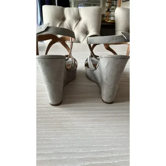 BP Sky Wedge Sandal Nordstrom in grey suede size 9 NWOT - Picture 12 of 15